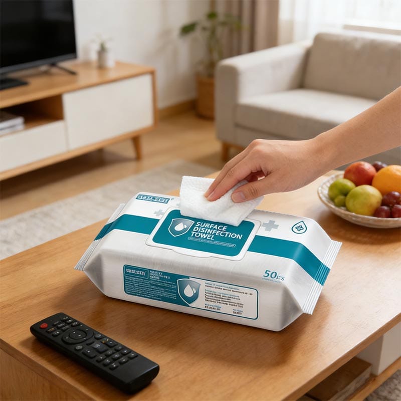 Blue Cleaning Wipes Kitchen