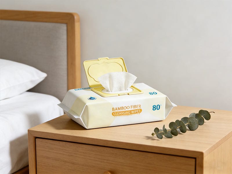 Yellow Lidded Wipes Pack Bedroom